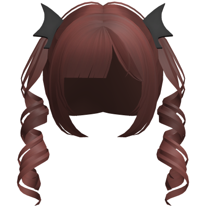 red thin swirly bat moe pigtails