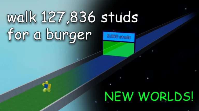 walk 127,836 studs for a burger 🍔