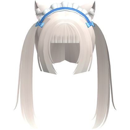 vanilla neko cutecore pigtails w ears