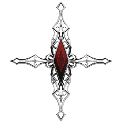Goth Silver Cross [Back]