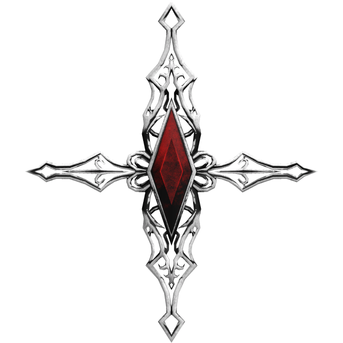 Goth Silver Cross [Back]