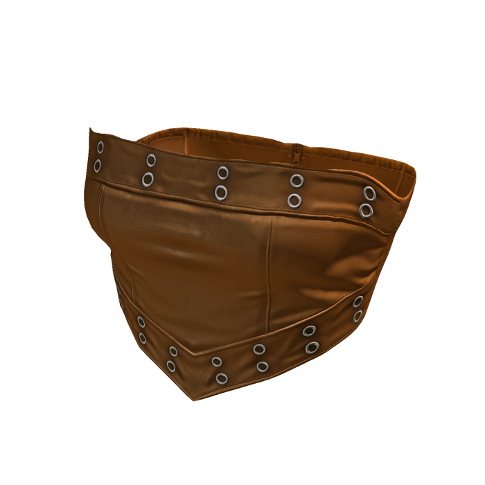 Leather Cropped Top / Pumpkin