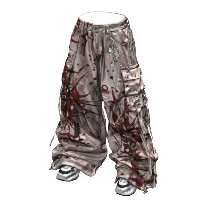 Stylish Baggy Street Pants (Beige) Roblox item render