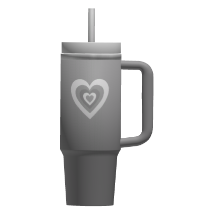 Preppy Grey Heart Cup thumbnail