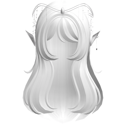 White Elf Fantasy Queen Hair Tiara