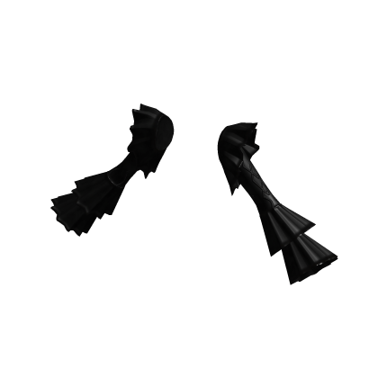 ✧♡✧ Black Goth Geo Ruffle Sleeves Bold Fit