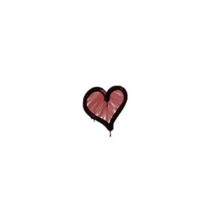 Sealed Graffiti | Heart (Blood Red) Roblox decal