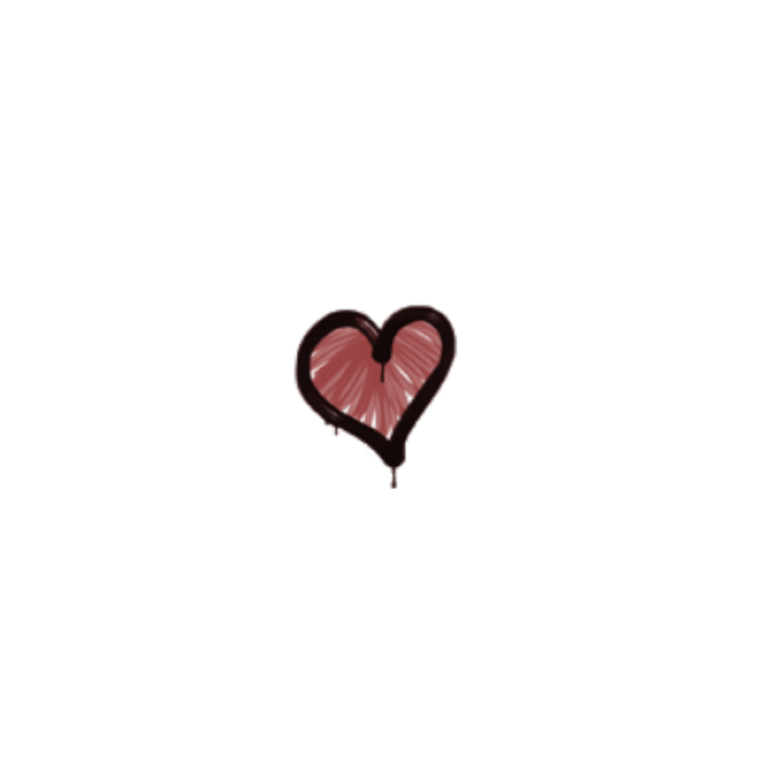 Sealed Graffiti | Heart (Blood Red) Roblox decal