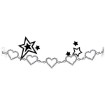 ICED OUT HEART BELLY CHAIN 