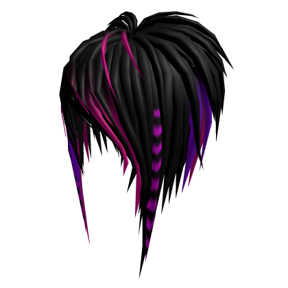 Pink & Purple Raccoon Scene Emo Hair Roblox item