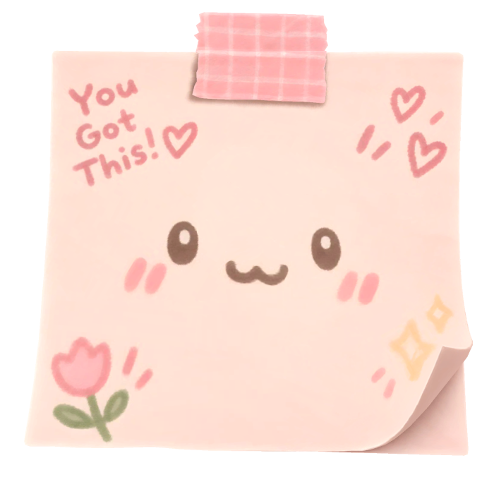 kawaii sticky note mask