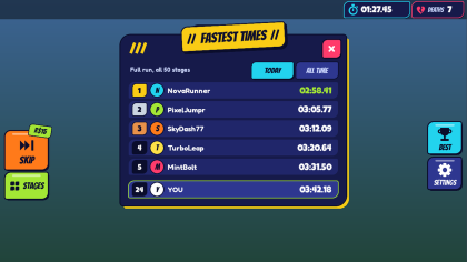 Obby UI Kit Stage Counter Checkpoint Timer HUD preview 6