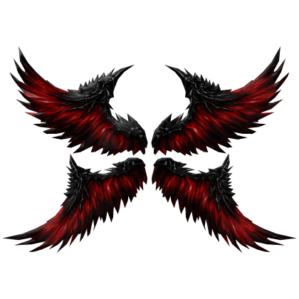 Huge Black Angel Wings