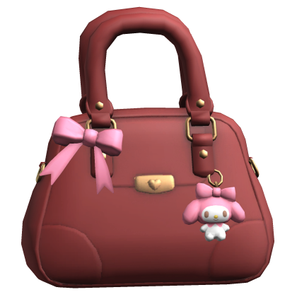 Cute Bow Purse w Kawaii Plushie Red