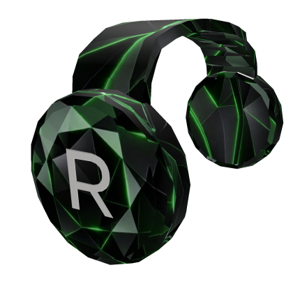 Green Sparkle Time CW Headphones Roblox item