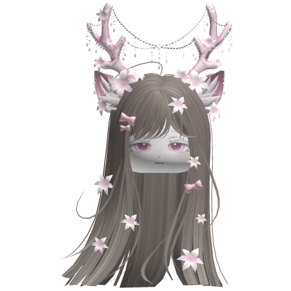 Ethereal Christmas Fairy Fawn Hair w/ Antlers
