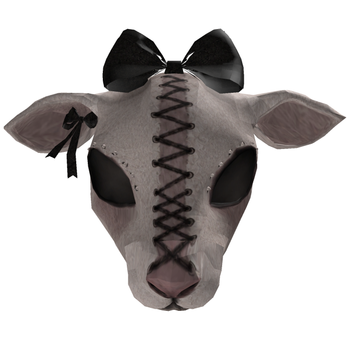 Sweet Little Goth Goat Mask