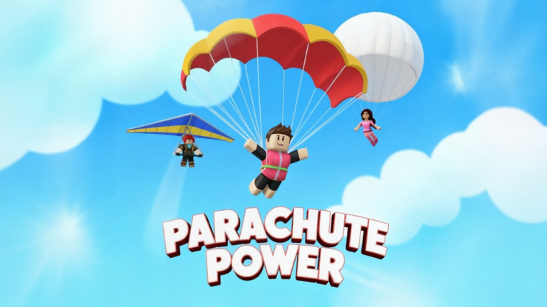 Parachute Power 🪂 [Beta] - Winter 2026 Tower Obby screenshot 1