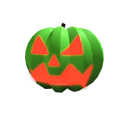 Glowing Pumpkin Head – Green