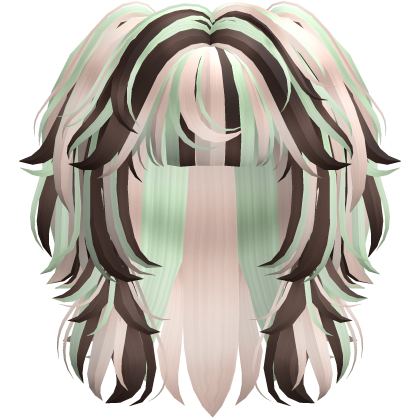 Messy Scene Short Pigtail Wolf Cut Mint Roblox item