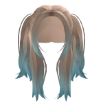 Blue and blonde Marshmallow Hair 