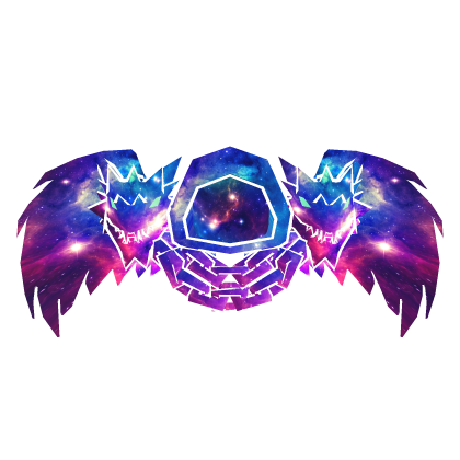 Cartoony Galaxy Hood Chain Dragon Wings Combo