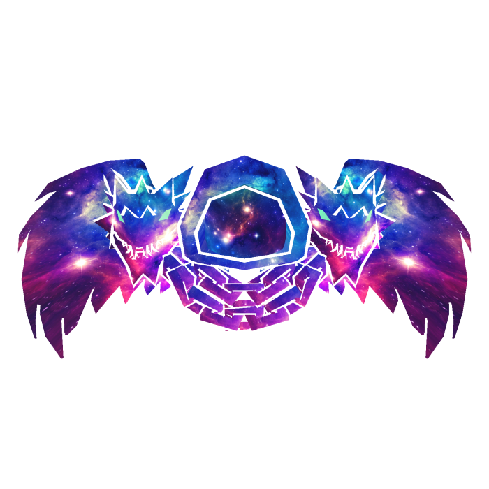 Cartoony Galaxy Hood Chain Dragon Wings Combo