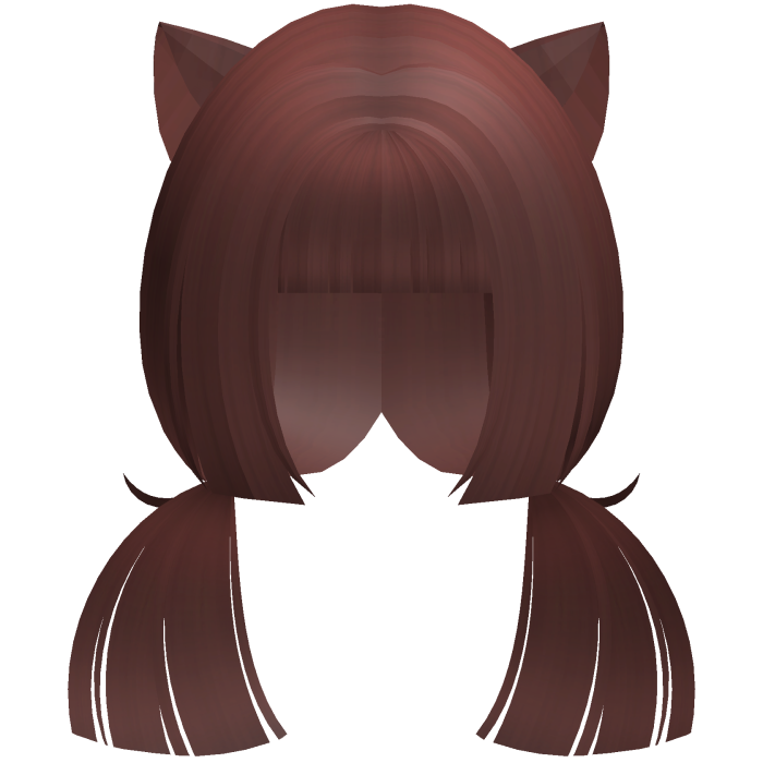 red cutecore neko girl low hime pigtails