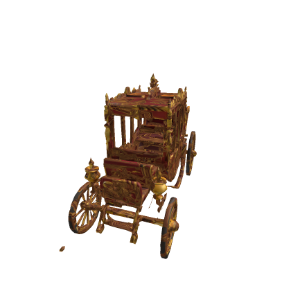 Royal carriage with gold trim
