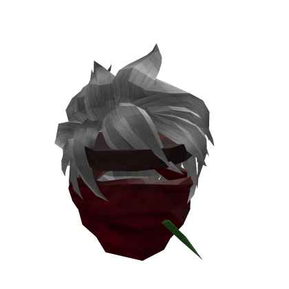 Cabelo Sombra Roxa FF com Máscara Ragnarok Roblox item
