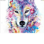 The pixel wolfs
