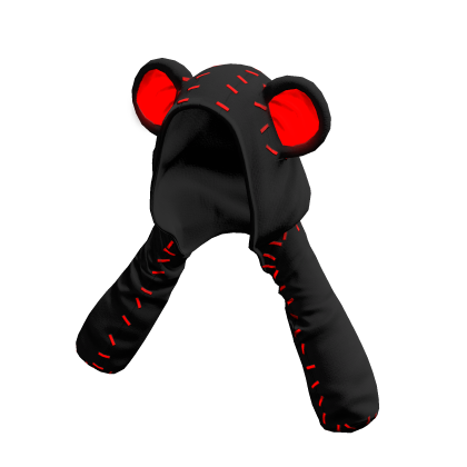 Teddy Bear Bolero Glowy Black Red
