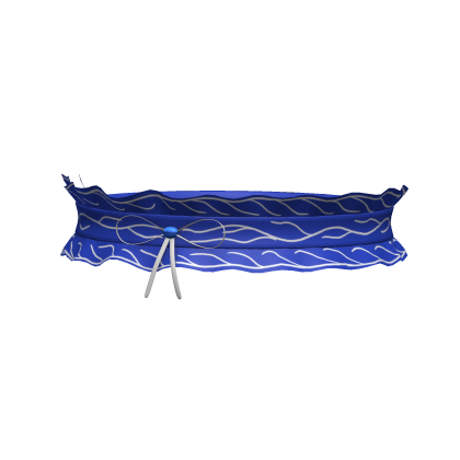 blue dainty lace ribbon choker 3.0 Roblox item