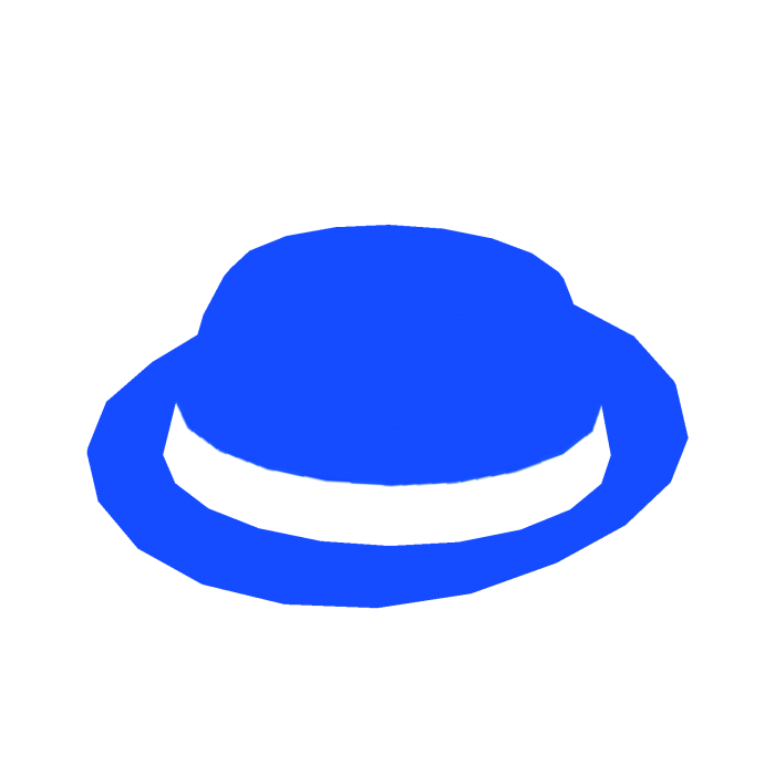 Blue Neon Fedora