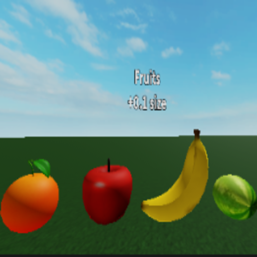 Eat fruits and become fat simulator official Roblox game thumbnail