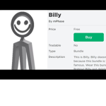 roblox wont let me say billy