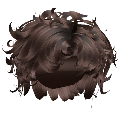 Wavy Messy Anime Boy Hair Brown