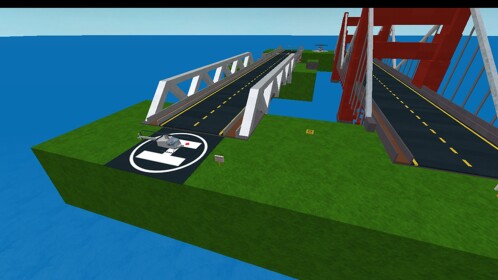 Destroy A bridge on a sunny day!