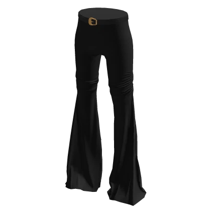 Black Flared Pants with a Belt | Roblox Item - Rolimon's Black Flared Pants with a Belt | Roblox Item - Rolimon's
