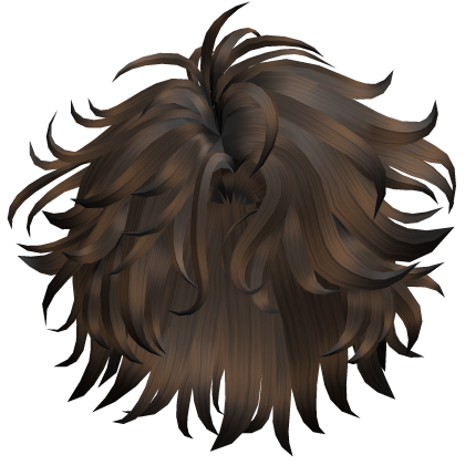 Messy Wavy Shag Hair - Brown