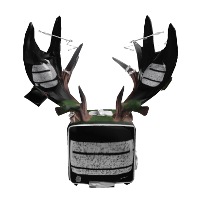 Horror TV Head with Antlers Roblox item