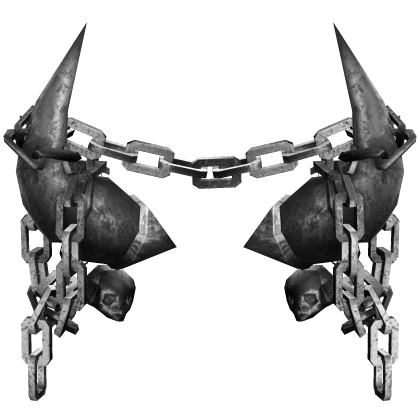 Dark Gothic Skull Chained Horns  Roblox item