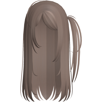 dolette long hair w/ side ponytail light brown Roblox item