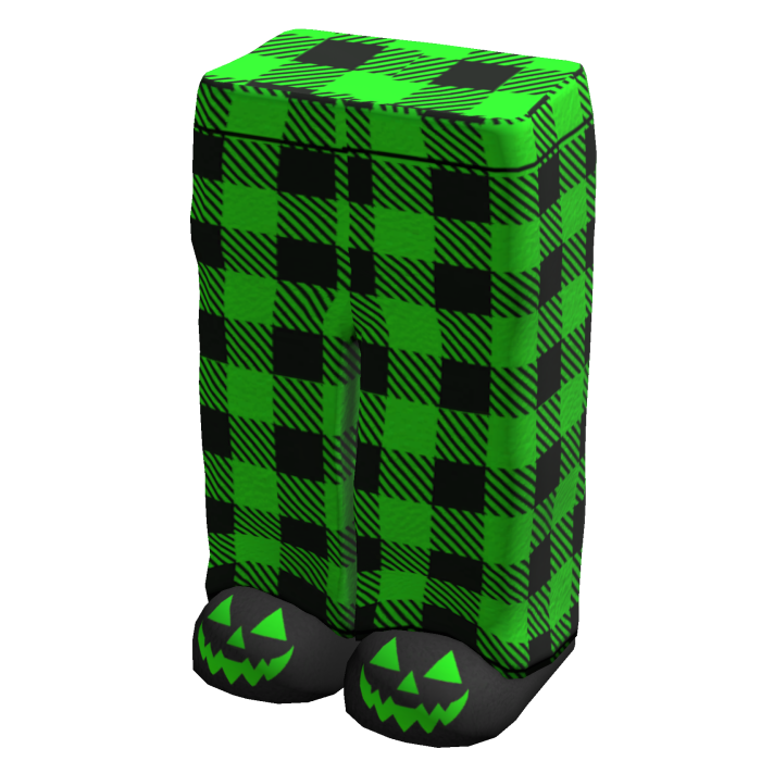 Halloween PJs and Slippers Neon Green