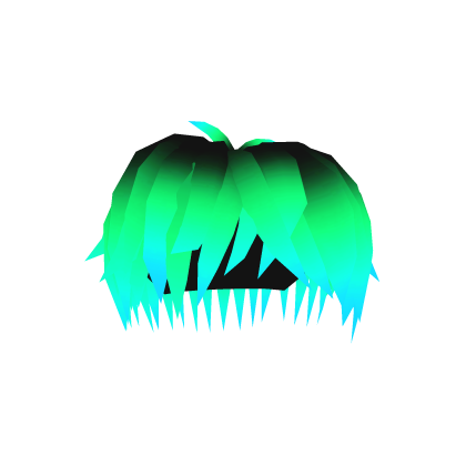 Neon Electric Cyan Messy Hair Roblox item