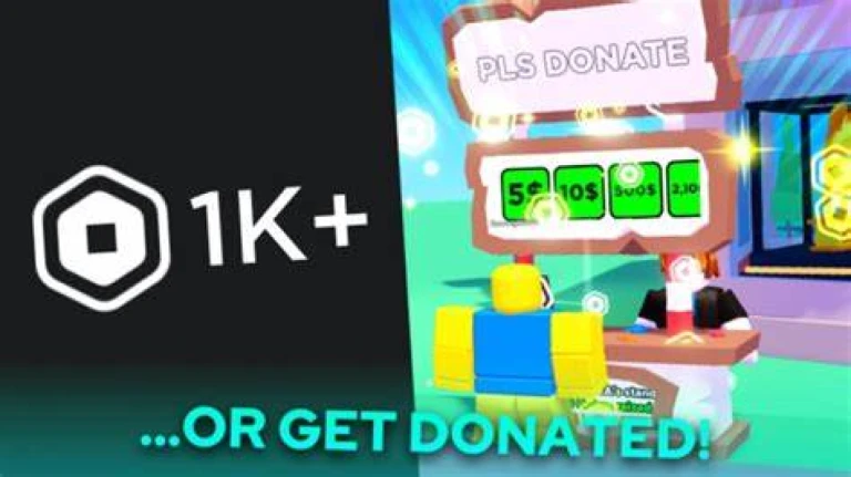 More About PLS DONATE BUT FAKE, Image source: Roblox.com