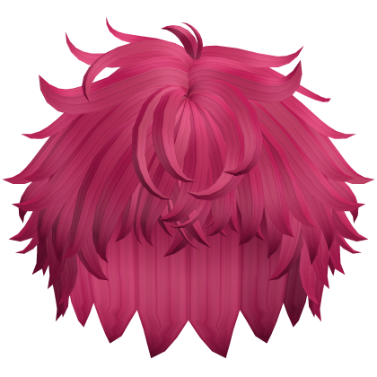 Messy Anime Short Wolfcut (Hot Pink)
