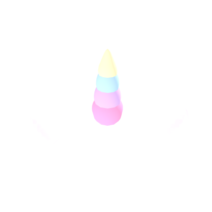 ♡ : [Emissive] Rainbow Pastel Unicorn Cutie Horn Roblox item