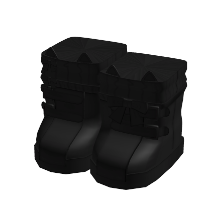 Cute Black Buckled Kitty Shoes