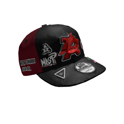 Red and black Cap Customized Roblox item